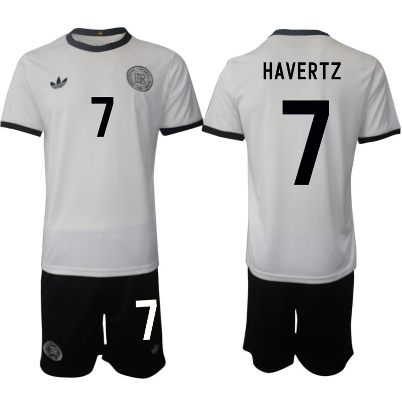 Men 2025-2026 Season Germany home white 7 Soccer Jersey